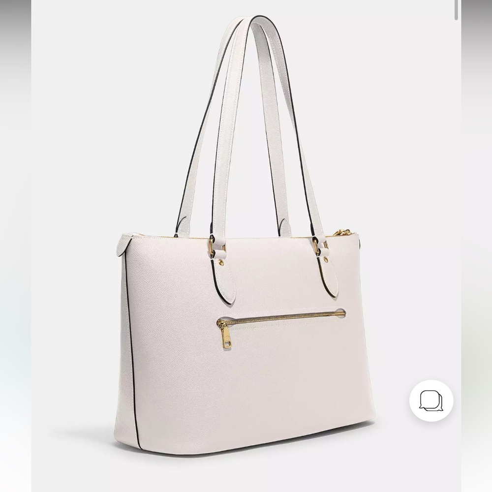 Coach White Gallery Tote Bag - Picture 2 of 5